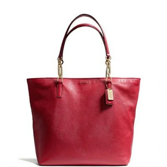 COACH Madison Leather N/S Tote, NWT - Picture 2 of 5